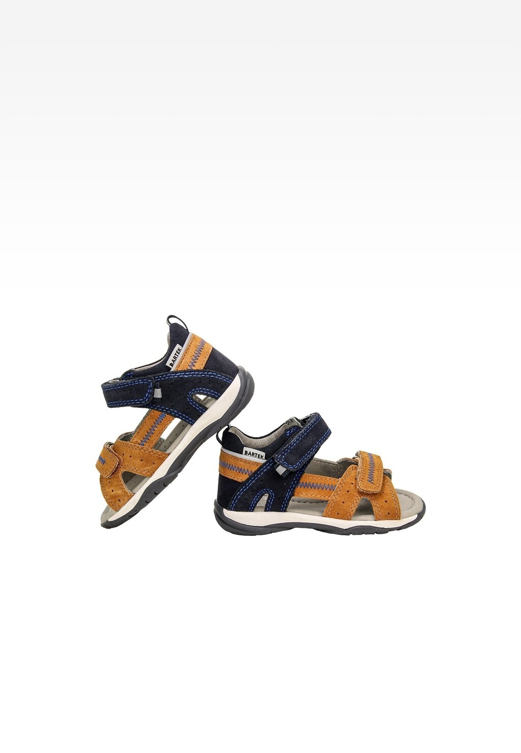 Tmavě modro-hnědé sandály pro chlapce BARTEK 84409-63 Widok 7