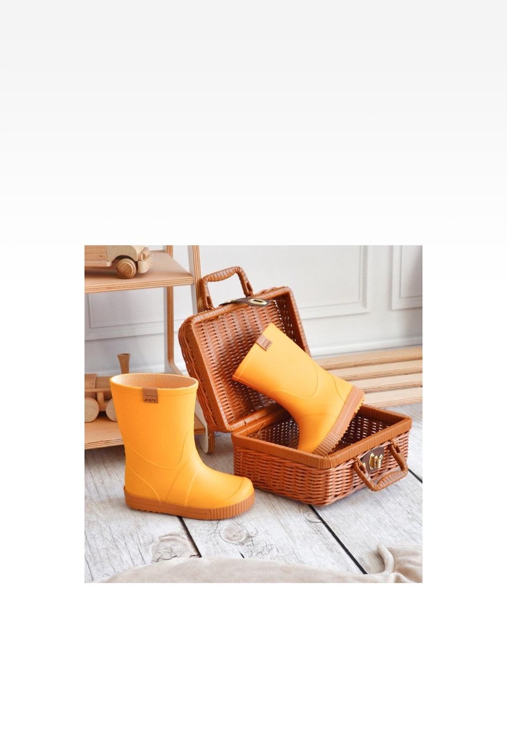 Žluté dětské gumáky BARTEK 8669918 Widok 8