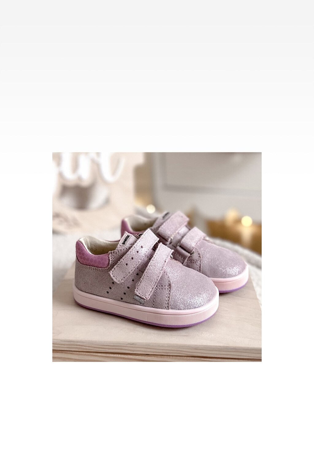 BARTEK różowe brokatowe trampki dla dziewczynki 1104202 Widok 8