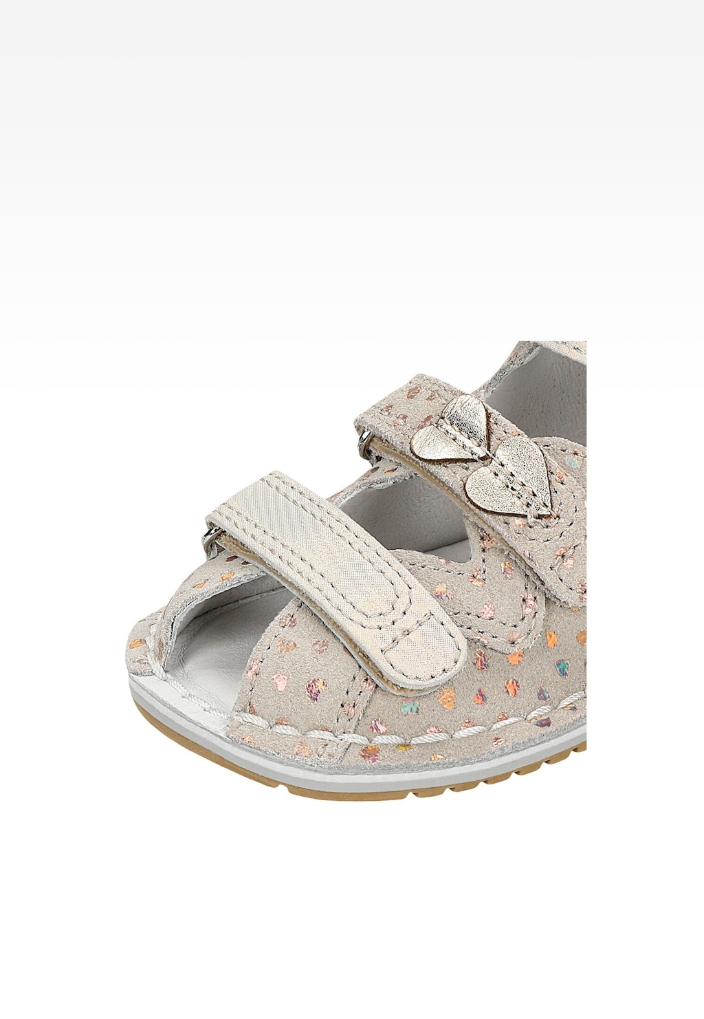 Uzavřené sandály BARTEK, 85500-64, pro dívky, béžovo-zlaté Widok 8