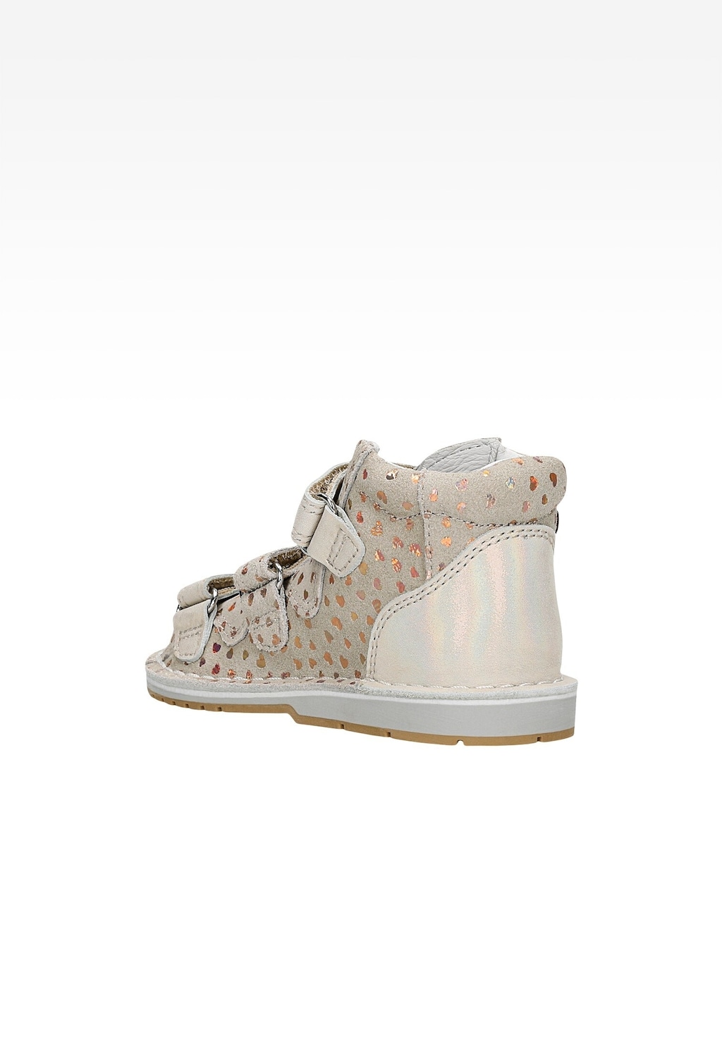 Uzavřené sandály BARTEK, 85500-64, pro dívky, béžovo-zlaté Widok 3