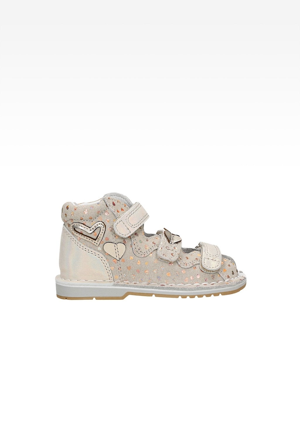 Uzavřené sandály BARTEK, 85500-64, pro dívky, béžovo-zlaté Widok 1