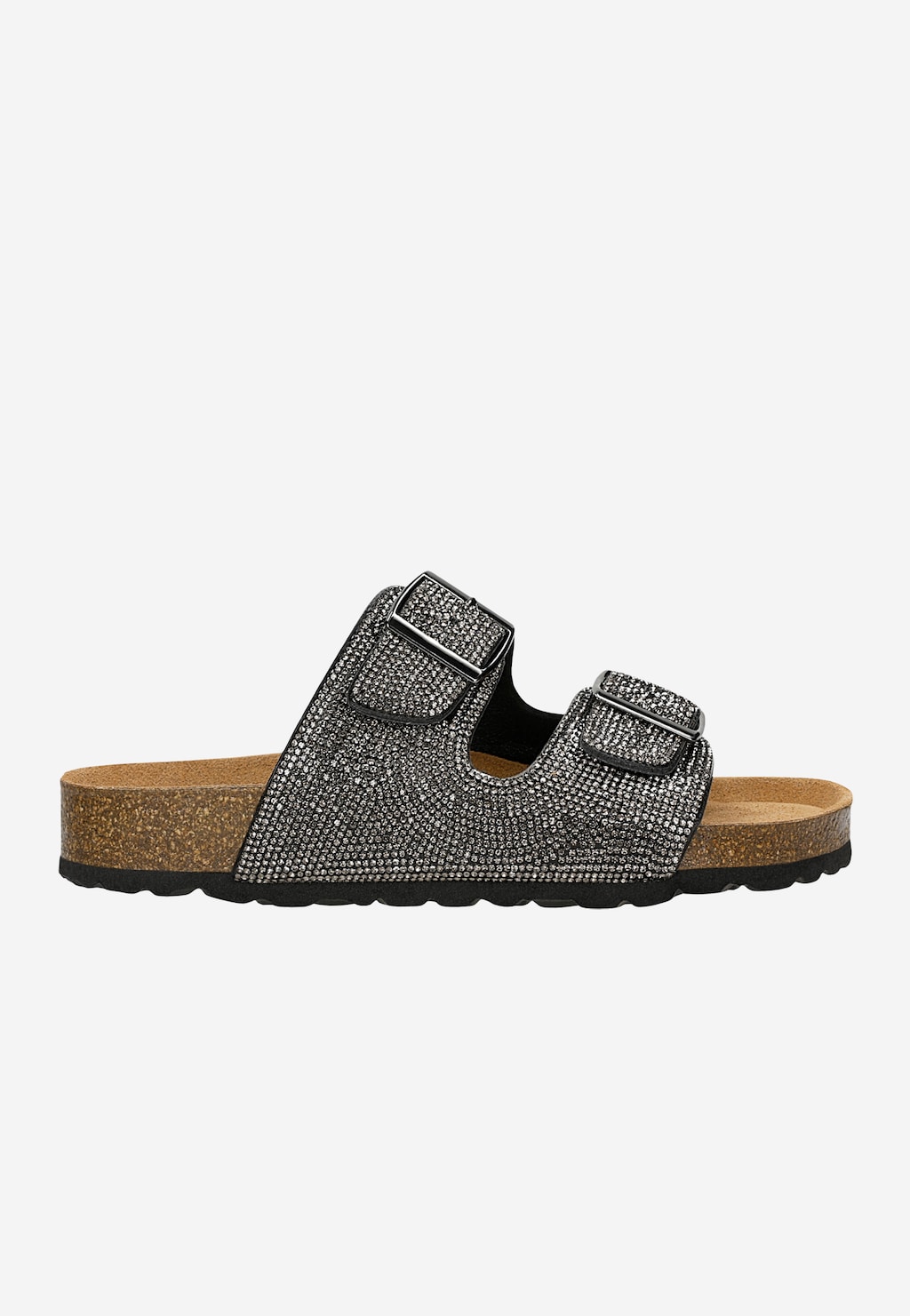 Žabky s zirkony na korkové podrážce 74144-11 Widok 1