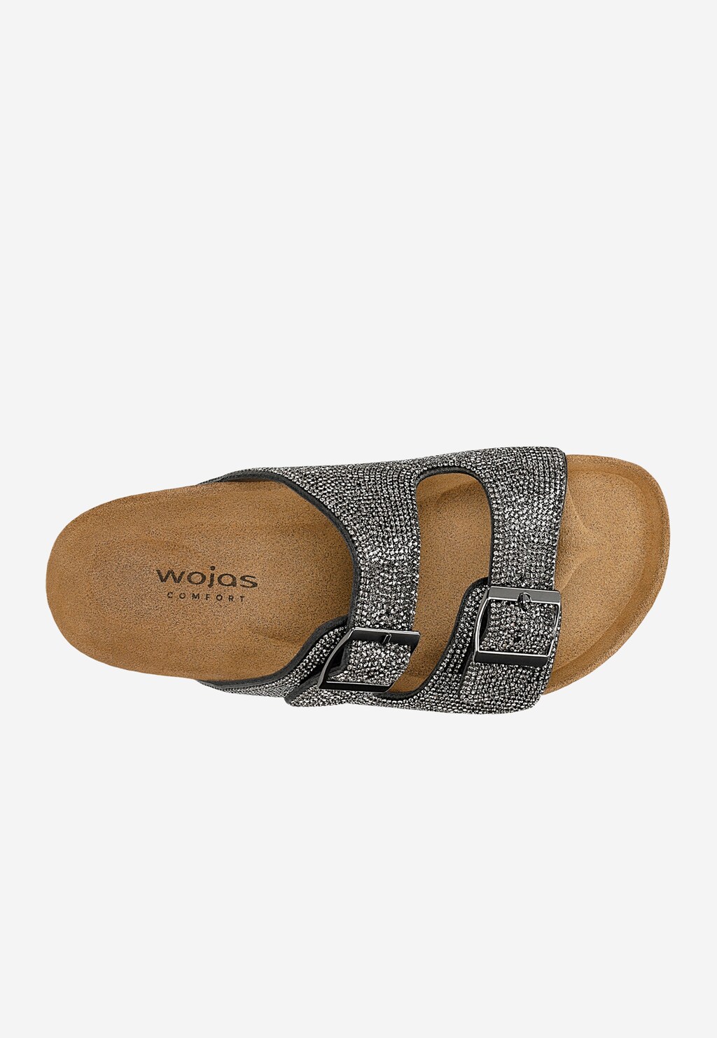 Žabky s zirkony na korkové podrážce 74144-11 Widok 4