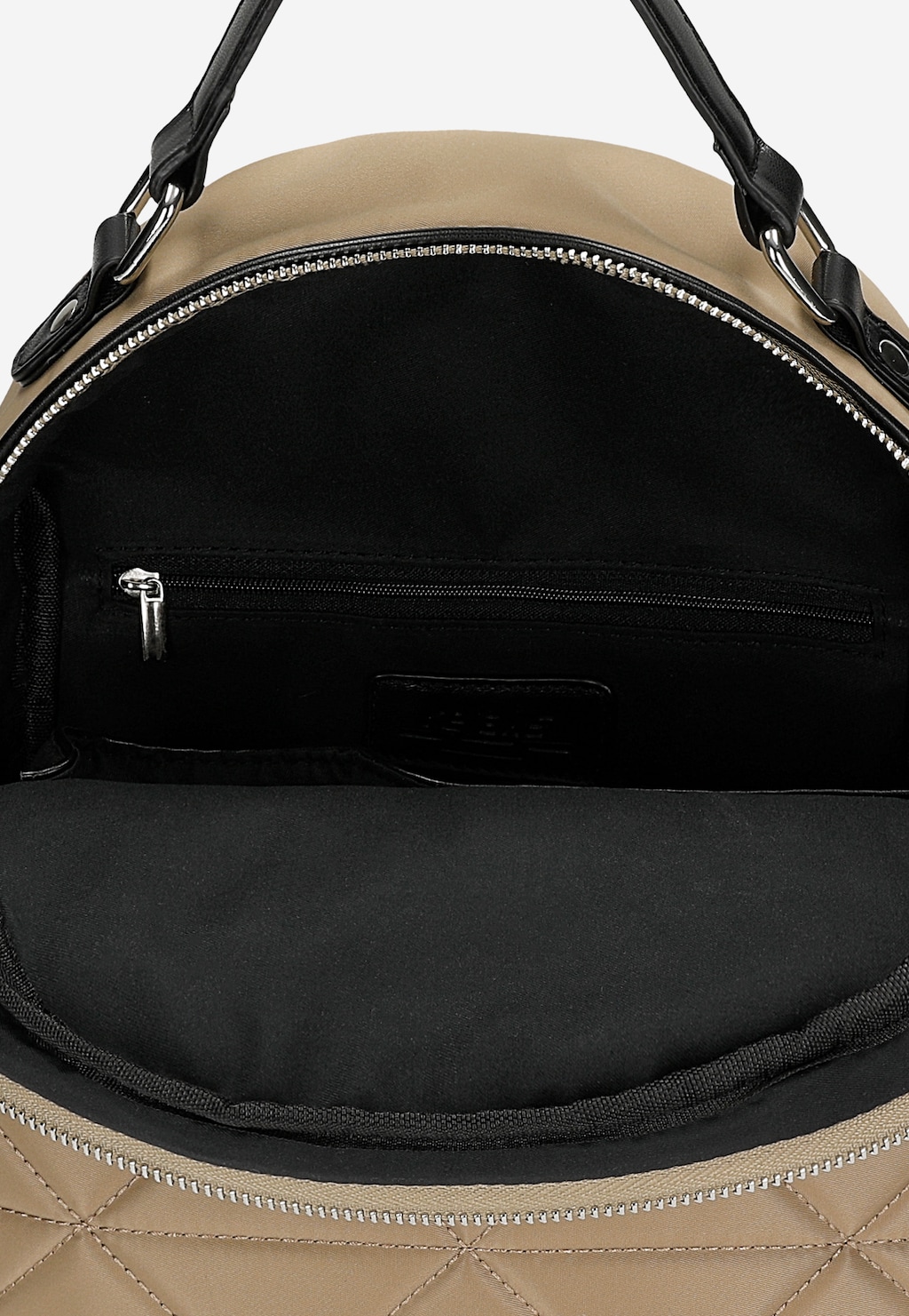 Prostorný béžový dámský batoh RELAKS s geometrickým prošíváním R90003-14 Widok 4