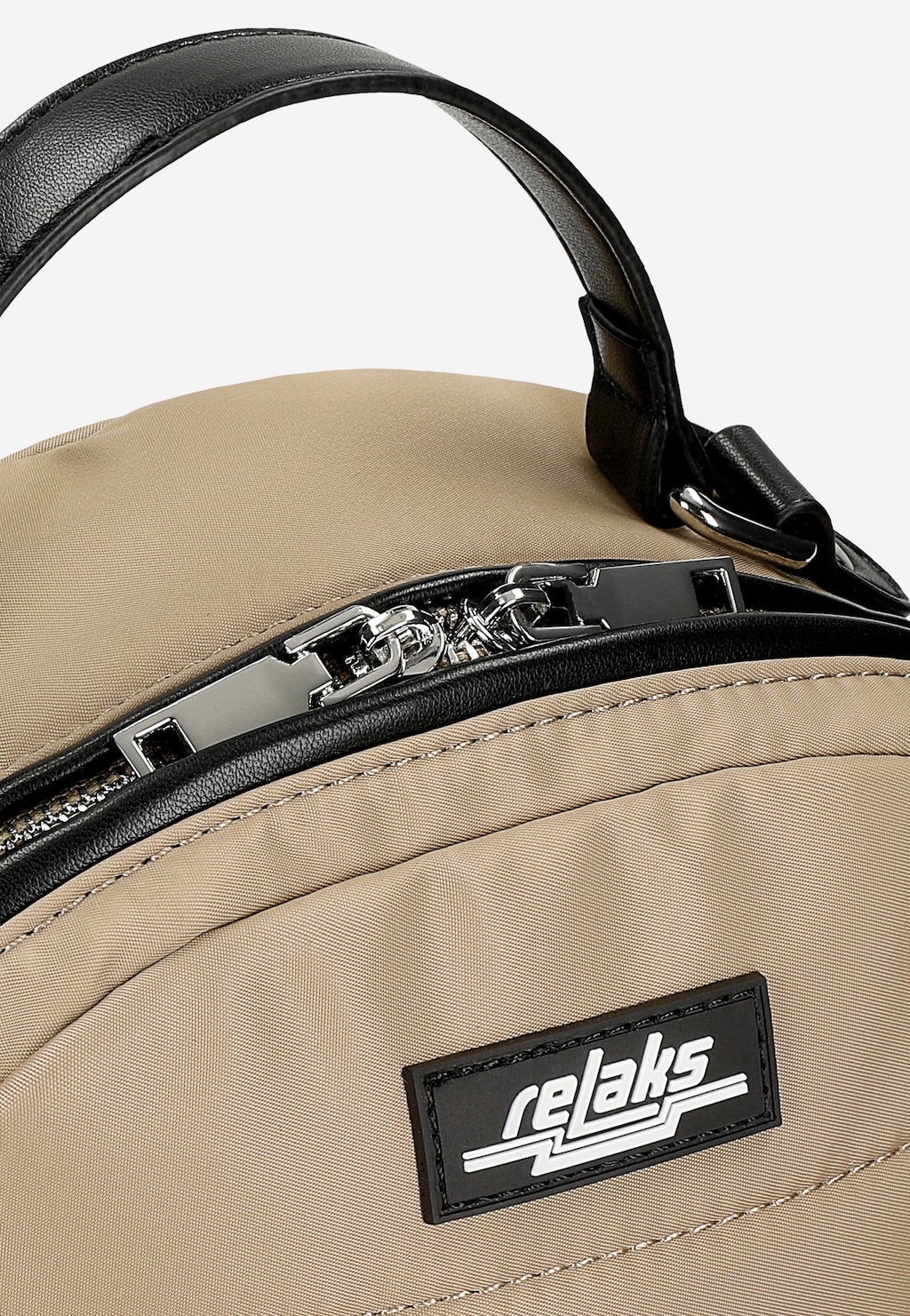 Prostorný béžový dámský batoh RELAKS s geometrickým prošíváním R90003-14 Widok 5