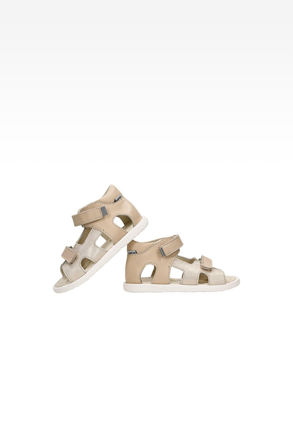 Sandále BARTEK 11042204, pre dievčatá, béžovo-zlaté Widok 6