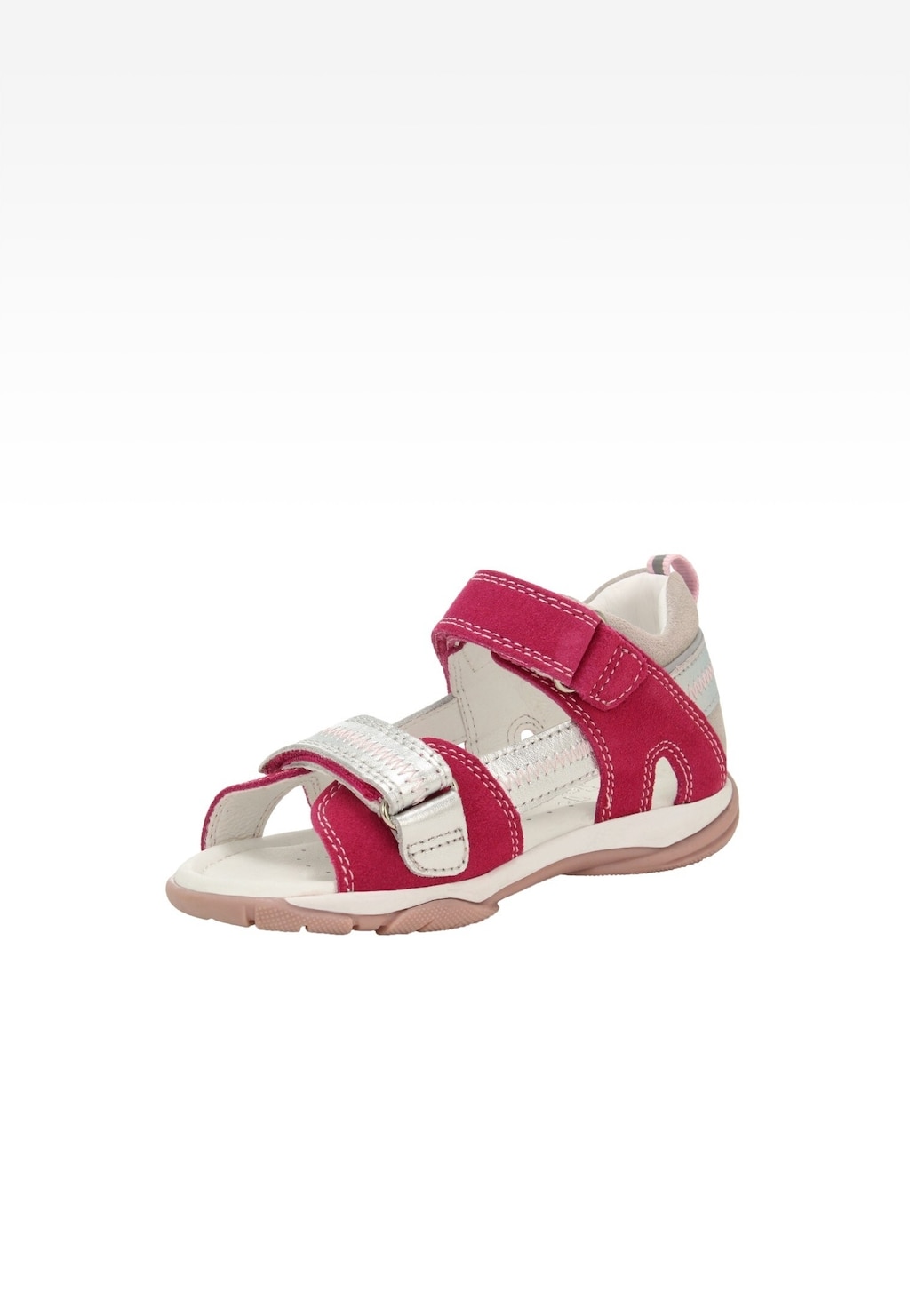 Růžové dívčí sandálky se stříbrnými detaily BARTEK 84409-85 Widok 3
