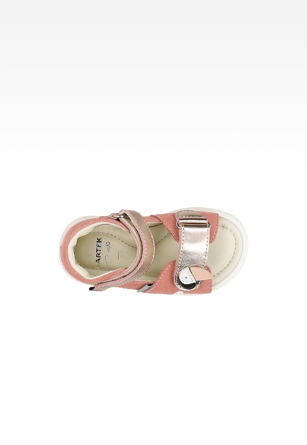 Růžové kožené sandály pro holčičky 84406-85 BARTEK Widok 4