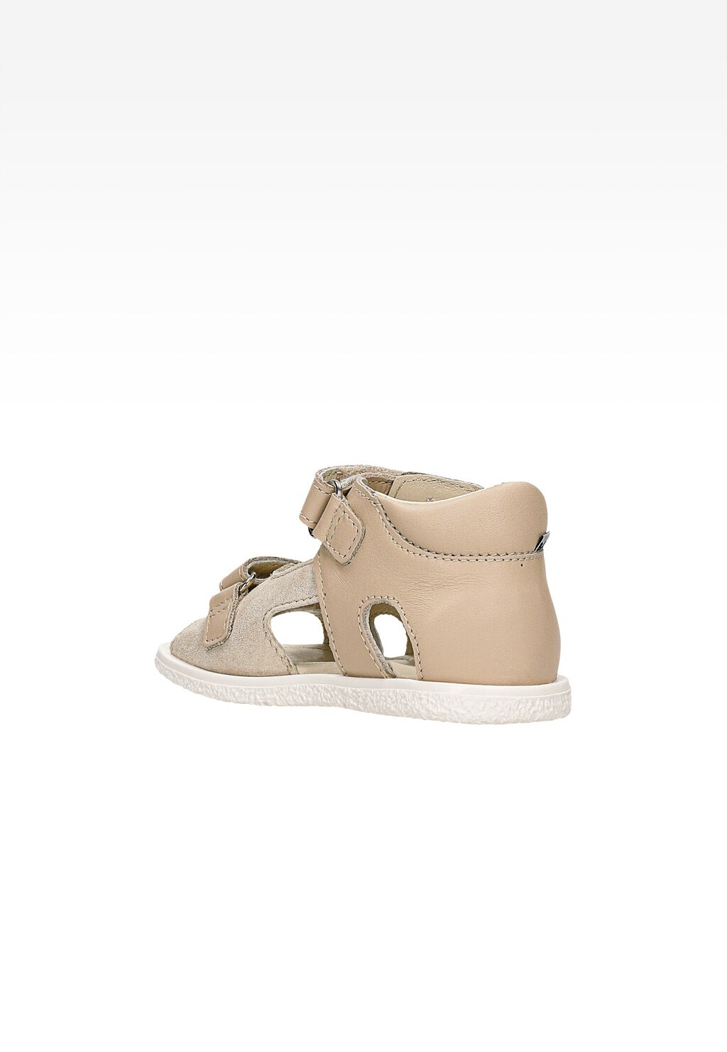 Sandále BARTEK 11042204, pre dievčatá, béžovo-zlaté Widok 3