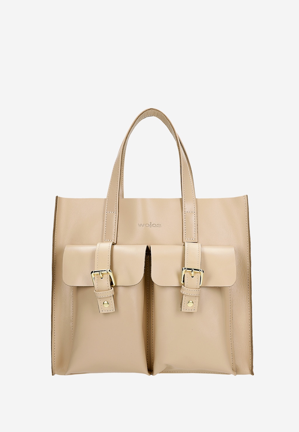 Béžová kožená dámská kabelka 80245-54 Widok 1