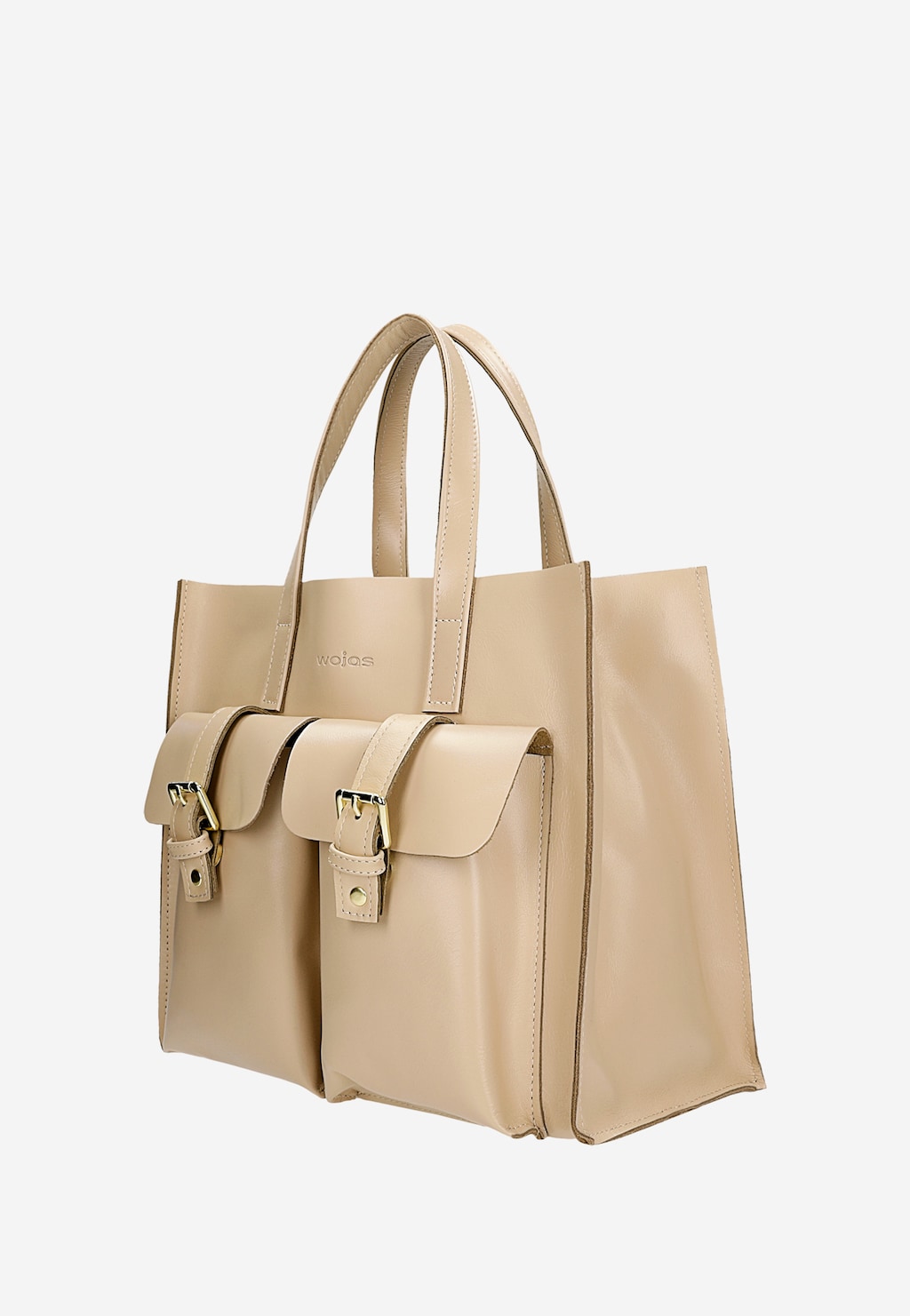 Béžová kožená dámská kabelka 80245-54 Widok 2