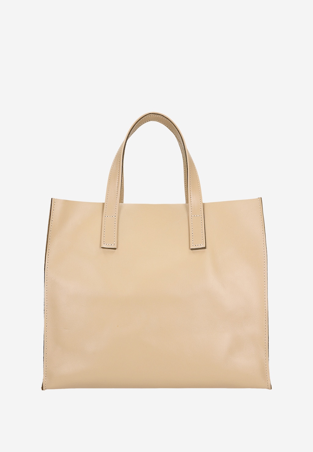 Béžová kožená dámská kabelka 80245-54 Widok 3