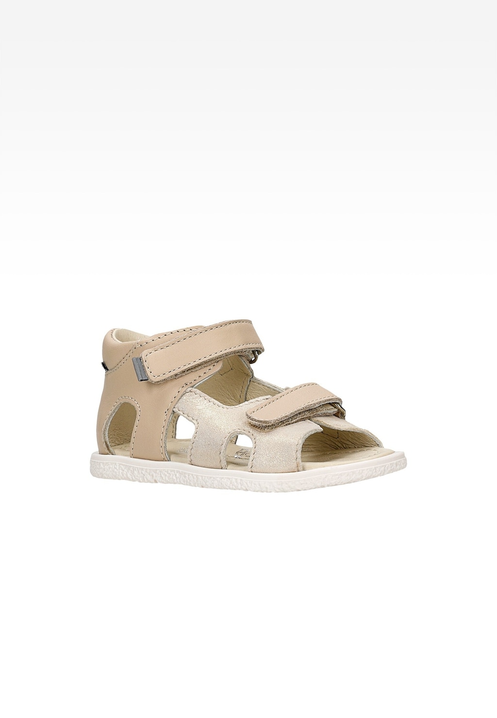 Sandále BARTEK 11042204, pre dievčatá, béžovo-zlaté Widok 2
