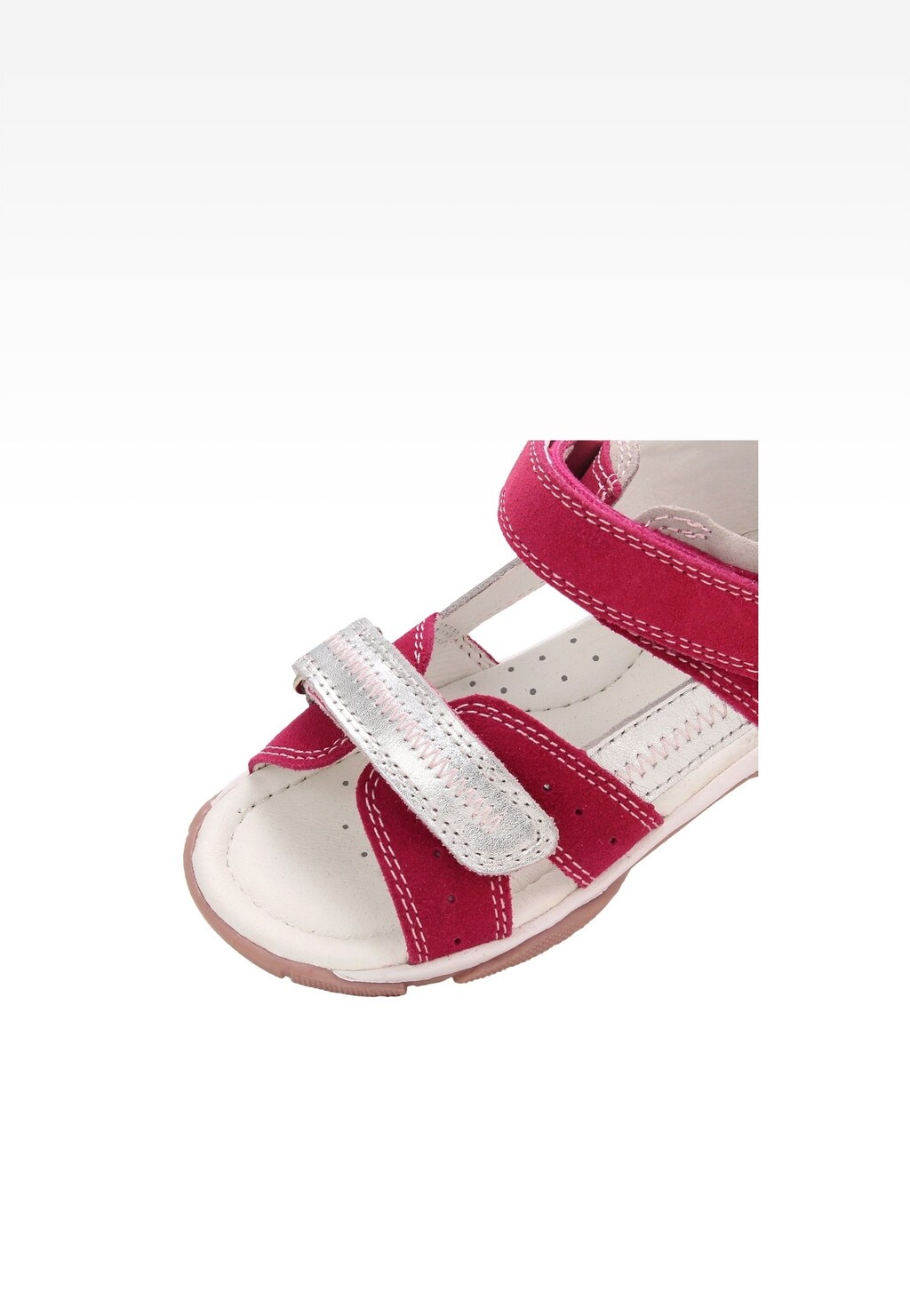 Růžové dívčí sandálky se stříbrnými detaily BARTEK 84409-85 Widok 9