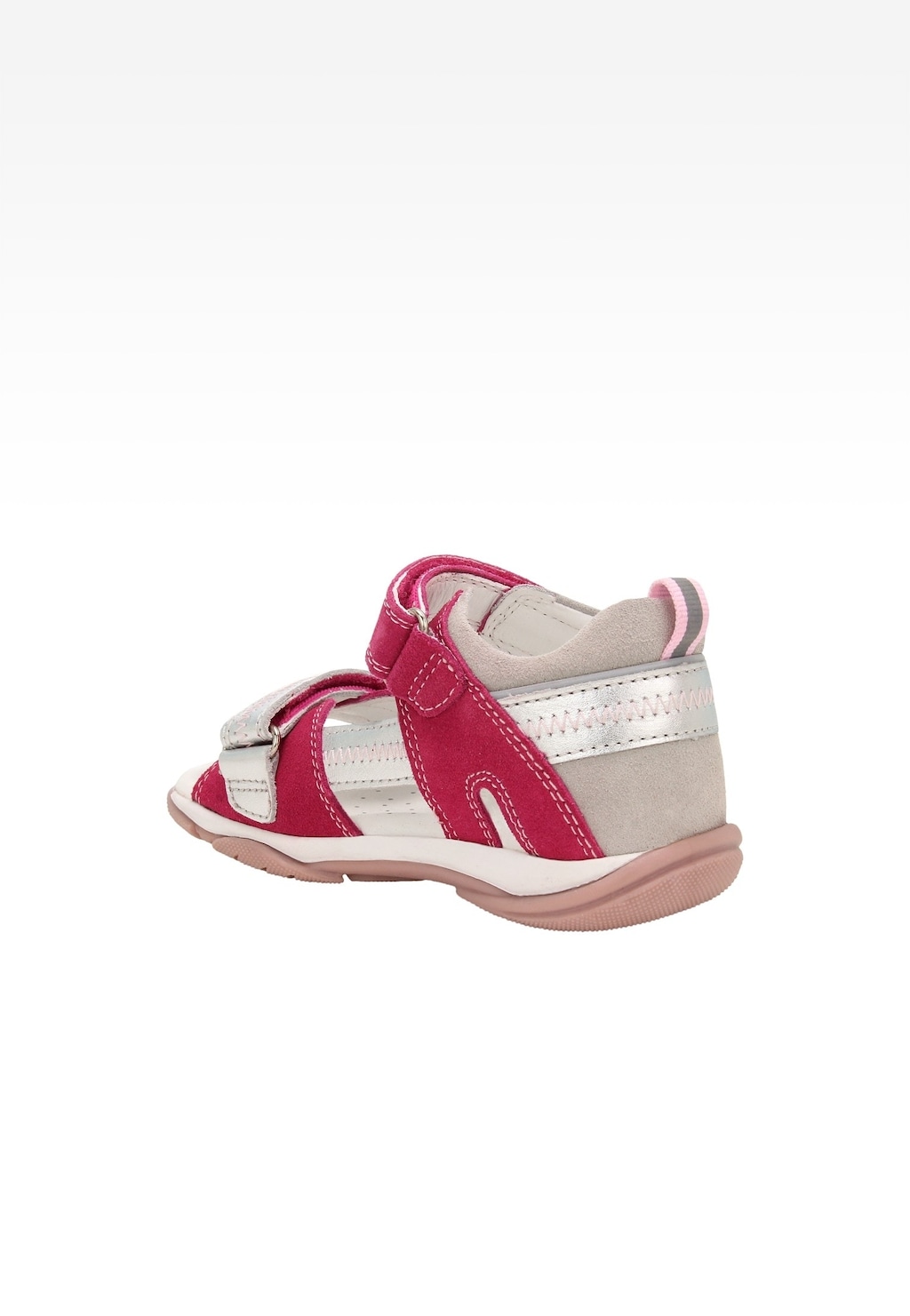 Růžové dívčí sandálky se stříbrnými detaily BARTEK 84409-85 Widok 4