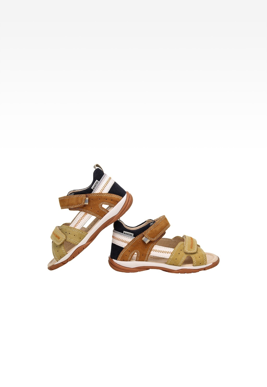 Béžovo-hnědé sandály BARTEK 84409-68 Widok 8