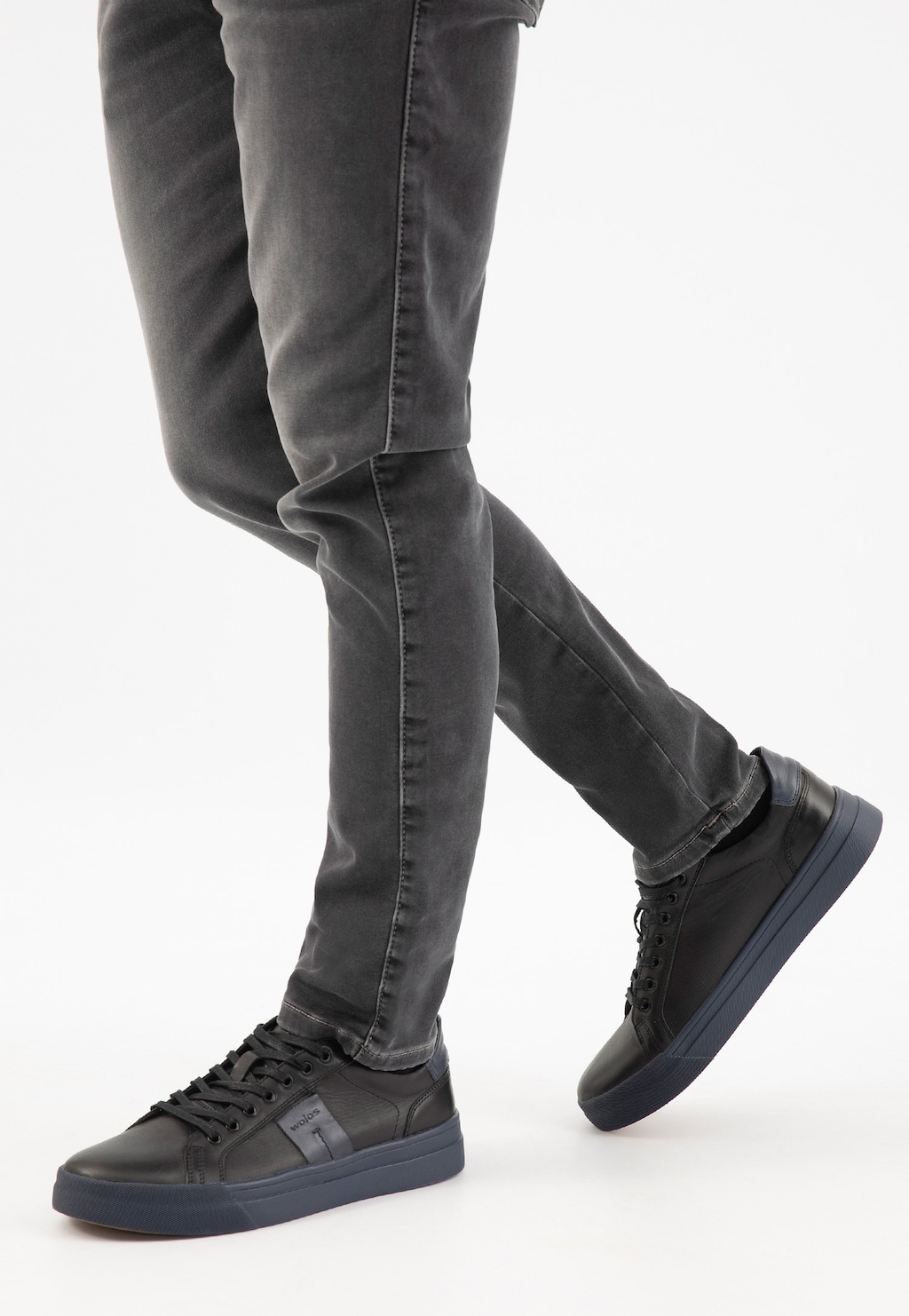 Čierno modré pánske tenisky na plochej podrážke  10228-51 Widok 7