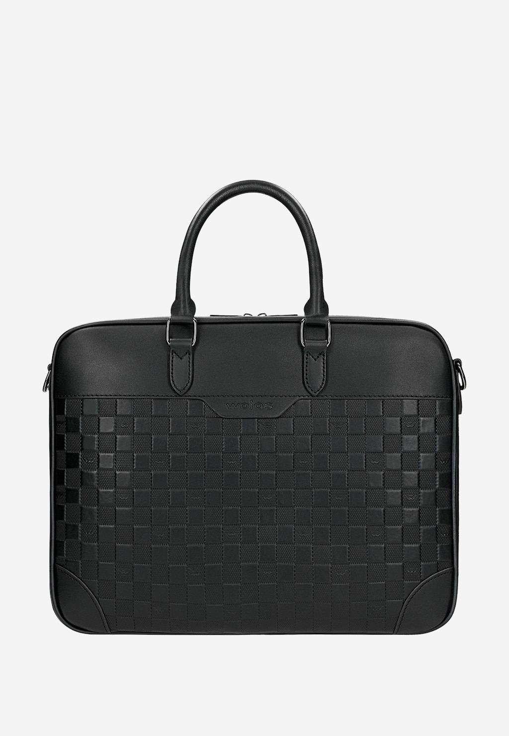 Veľká logovaná kožená pánska taška s priehradkou na laptop 80059-51 Widok 2