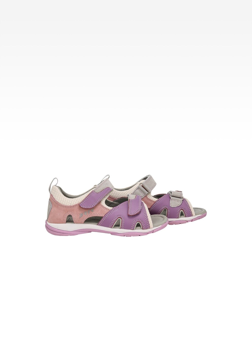 Ružovo-fialové sandále pre dievčatá na suchý zips BARTEK 84413-85 Widok 7