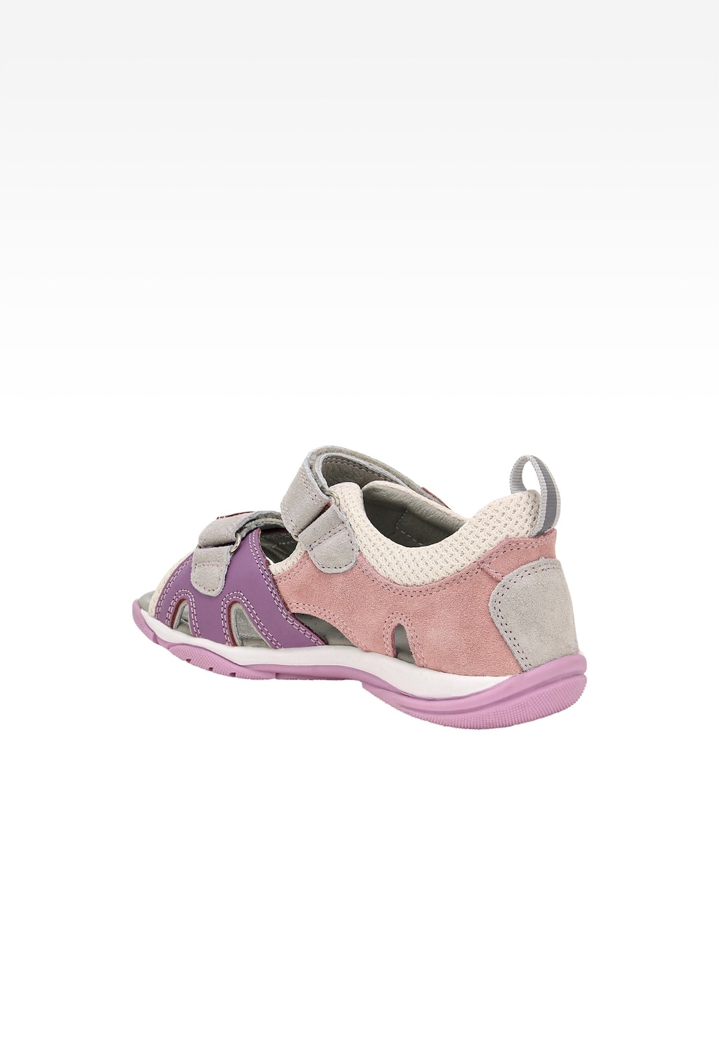 Ružovo-fialové sandále pre dievčatá na suchý zips BARTEK 84413-85 Widok 4