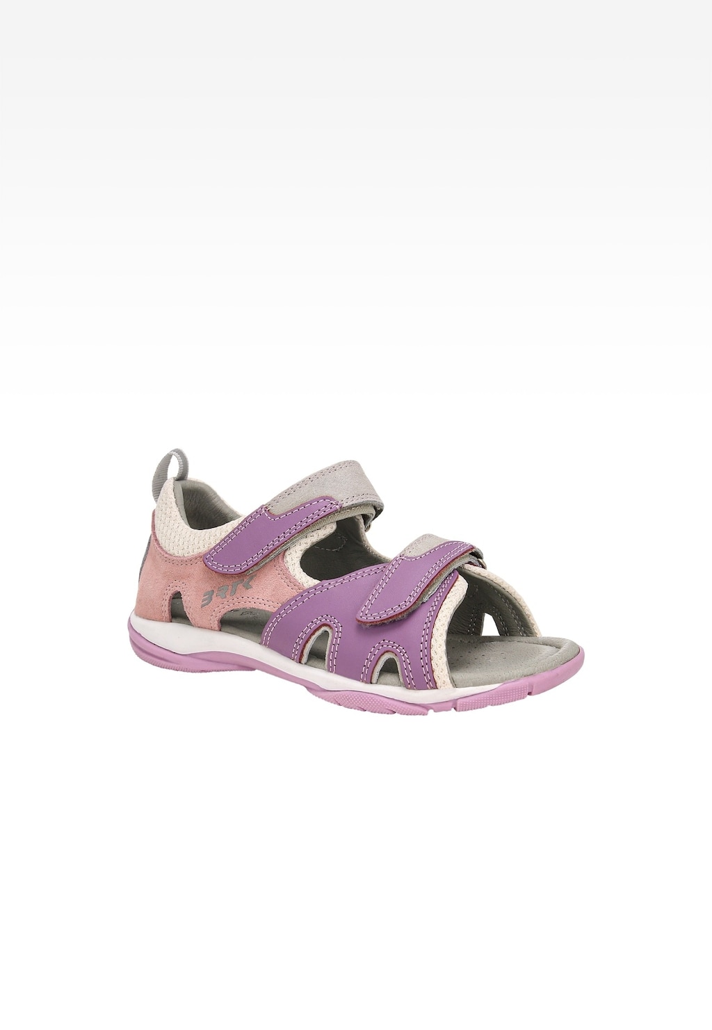 Ružovo-fialové sandále pre dievčatá na suchý zips BARTEK 84413-85 Widok 2