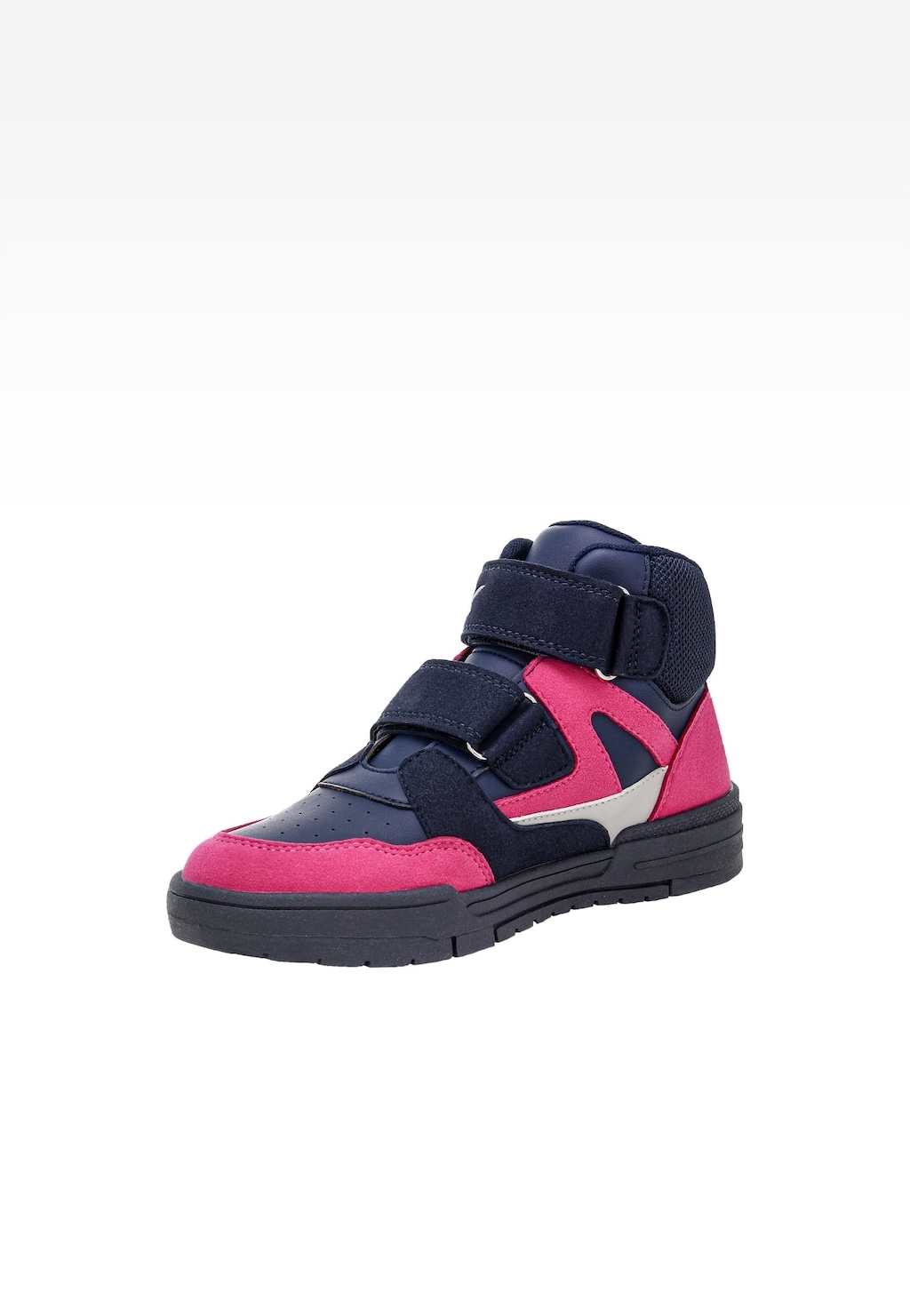 Tmavě modro-růžové kotníčky pro holčičky z mikrovlákna a textilního materiálu BARTEK 88000-16 Widok 3