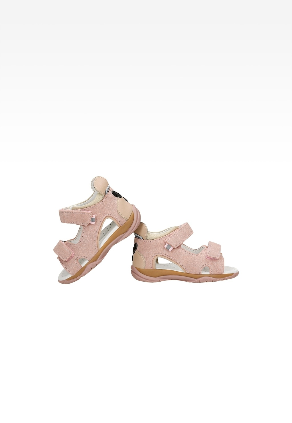 Svetloružové sandále BARTEK s úsmevom vzadu Widok 6