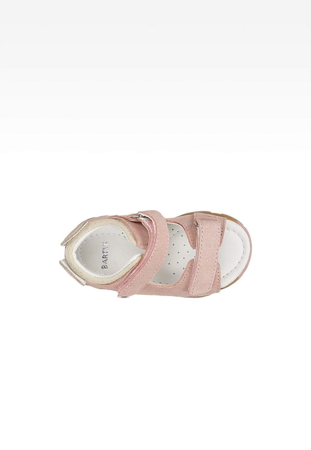 Svetloružové sandále BARTEK s úsmevom vzadu Widok 4