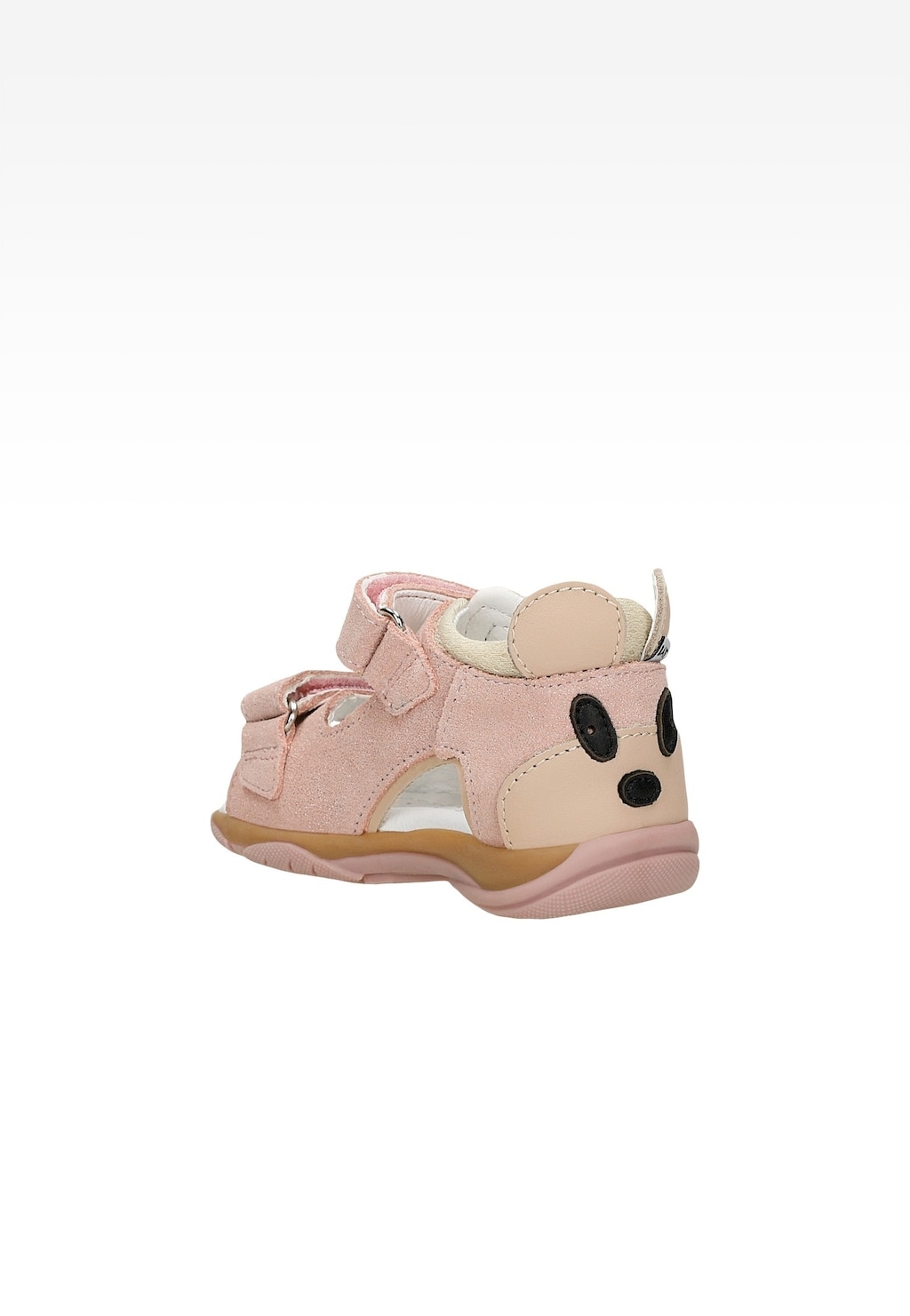 Svetloružové sandále BARTEK s úsmevom vzadu Widok 3