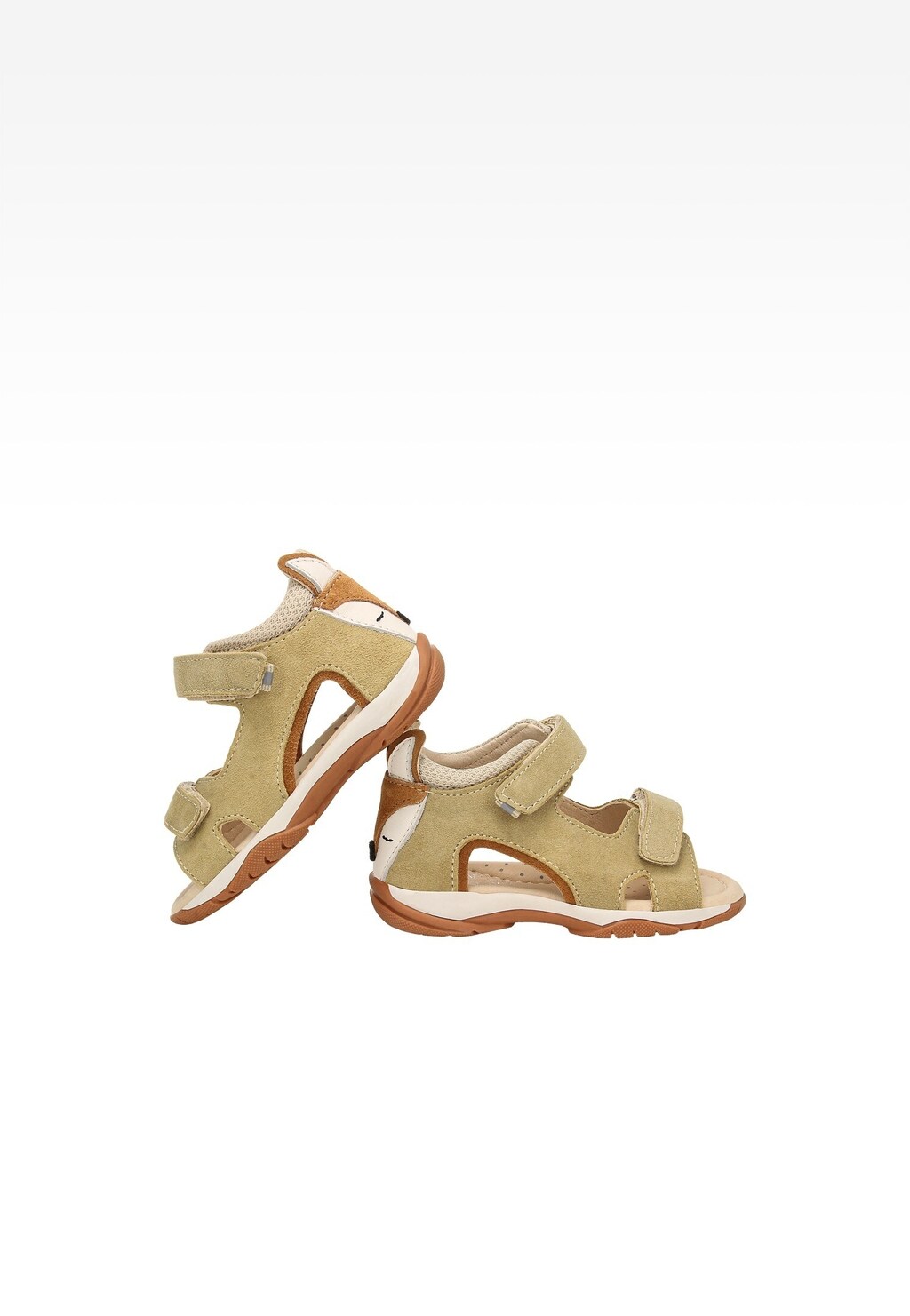 Hnedo-béžové detské sandále s aplikáciou líšky BARTEK 84411-63 Widok 7