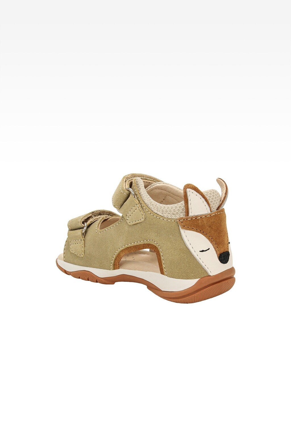 Hnedo-béžové detské sandále s aplikáciou líšky BARTEK 84411-63 Widok 4