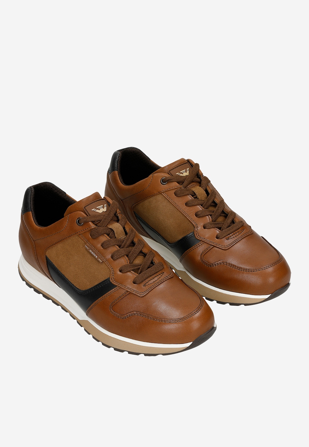 Hnědé pánské polobotky z kombinovaných kůží 10243-73 Widok 6