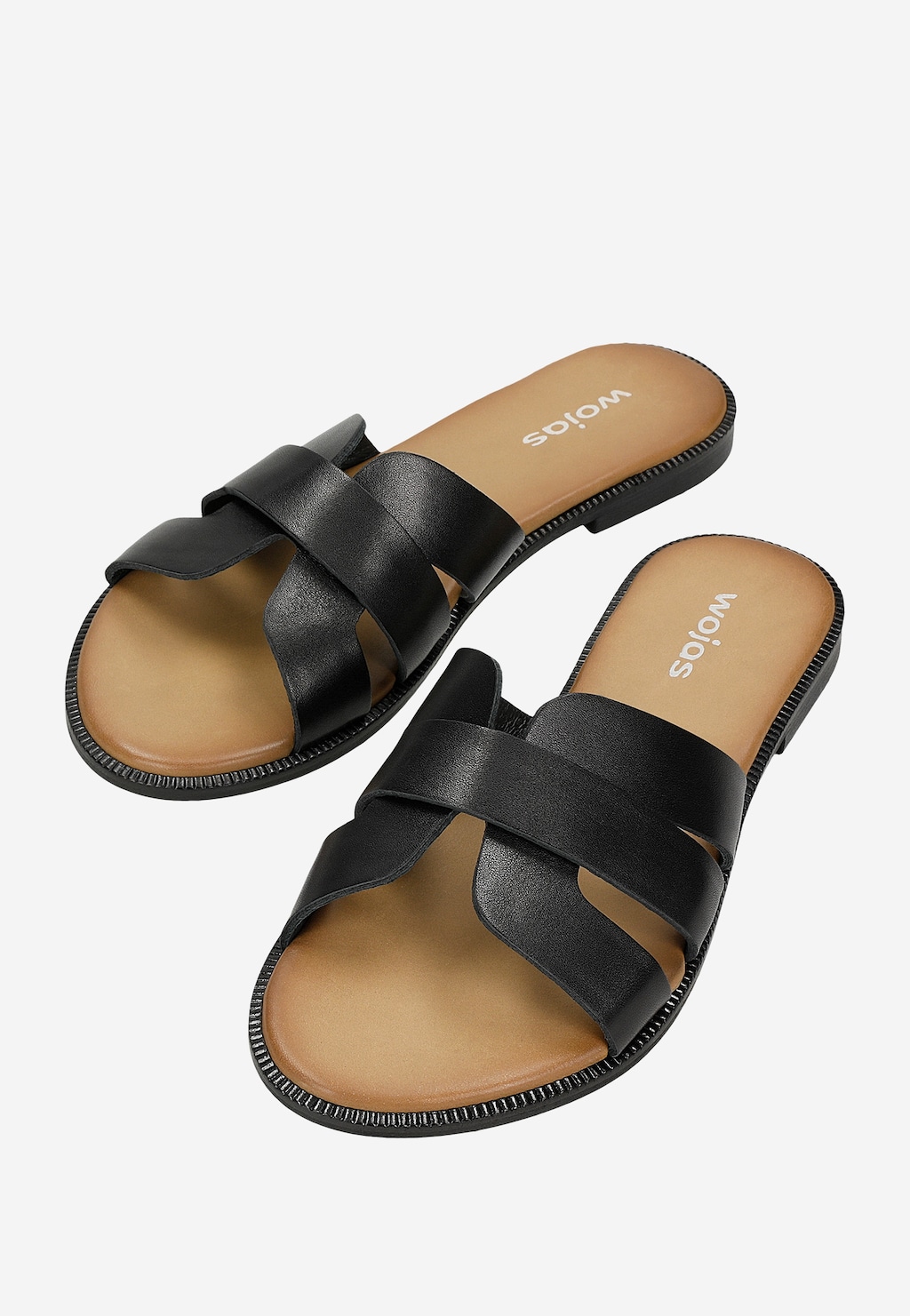 Černé kožené pantofle dámské 74141-51 Widok 6