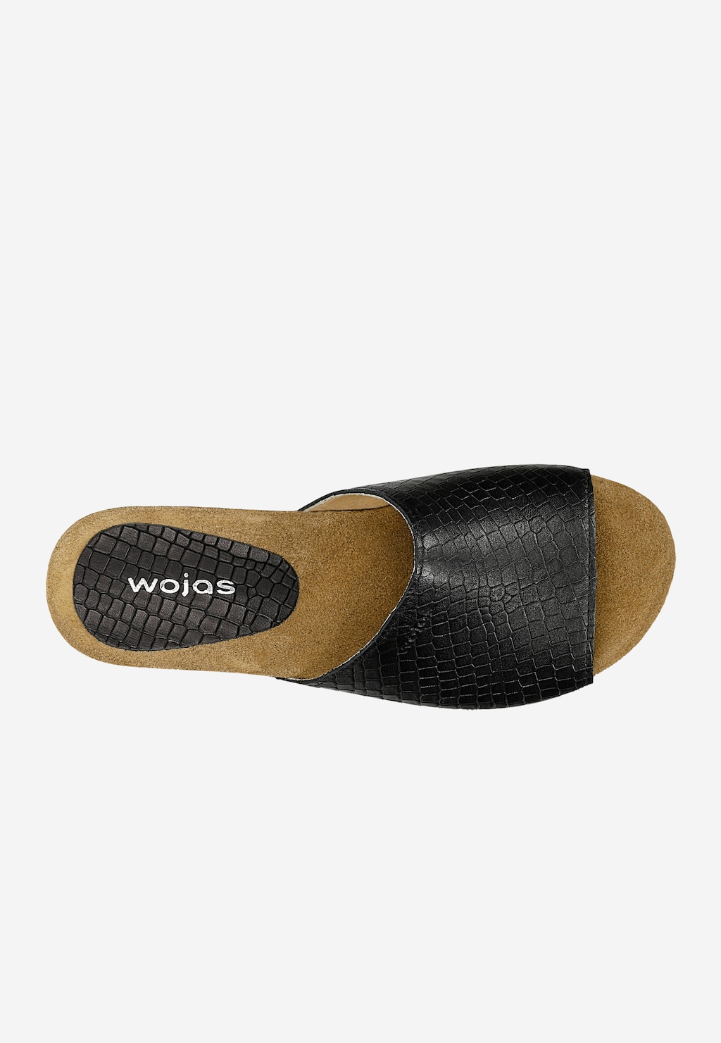 Čierne dámske šľapky na vysokom podpätku 74021-01 Widok 4