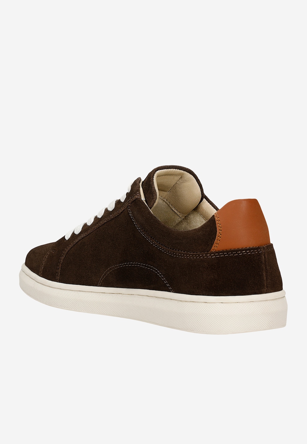 Hnedé pánske tenisky zo semiševej kože 10249-62 Widok 3