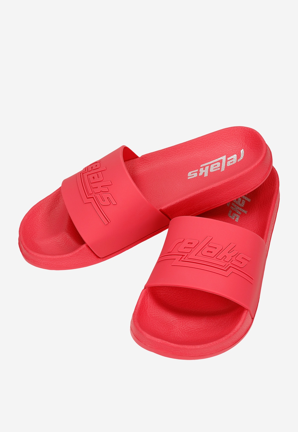 RELAKS růžové gumové žabky s plochou podrážkou R34008-15 Widok 6