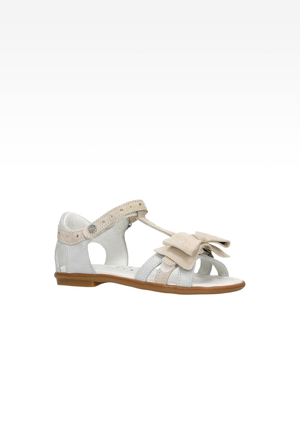 Sandały BARTEK W-59182/SGW, dla dziewcząt, srebrno-złoty Widok 2