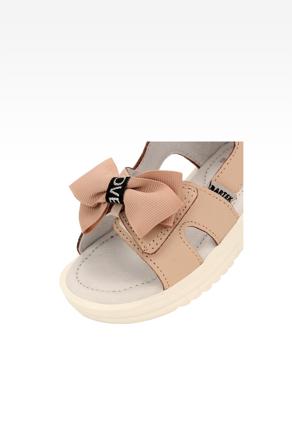 Svetloružové sandále pre dievčatá s mašličkou BARTEK 84407-54 Widok 5
