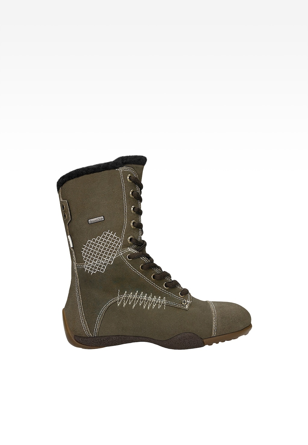Zelené zateplené kozačky BARTEK na hnědé podrážce T-94317/5J5 II Widok 1