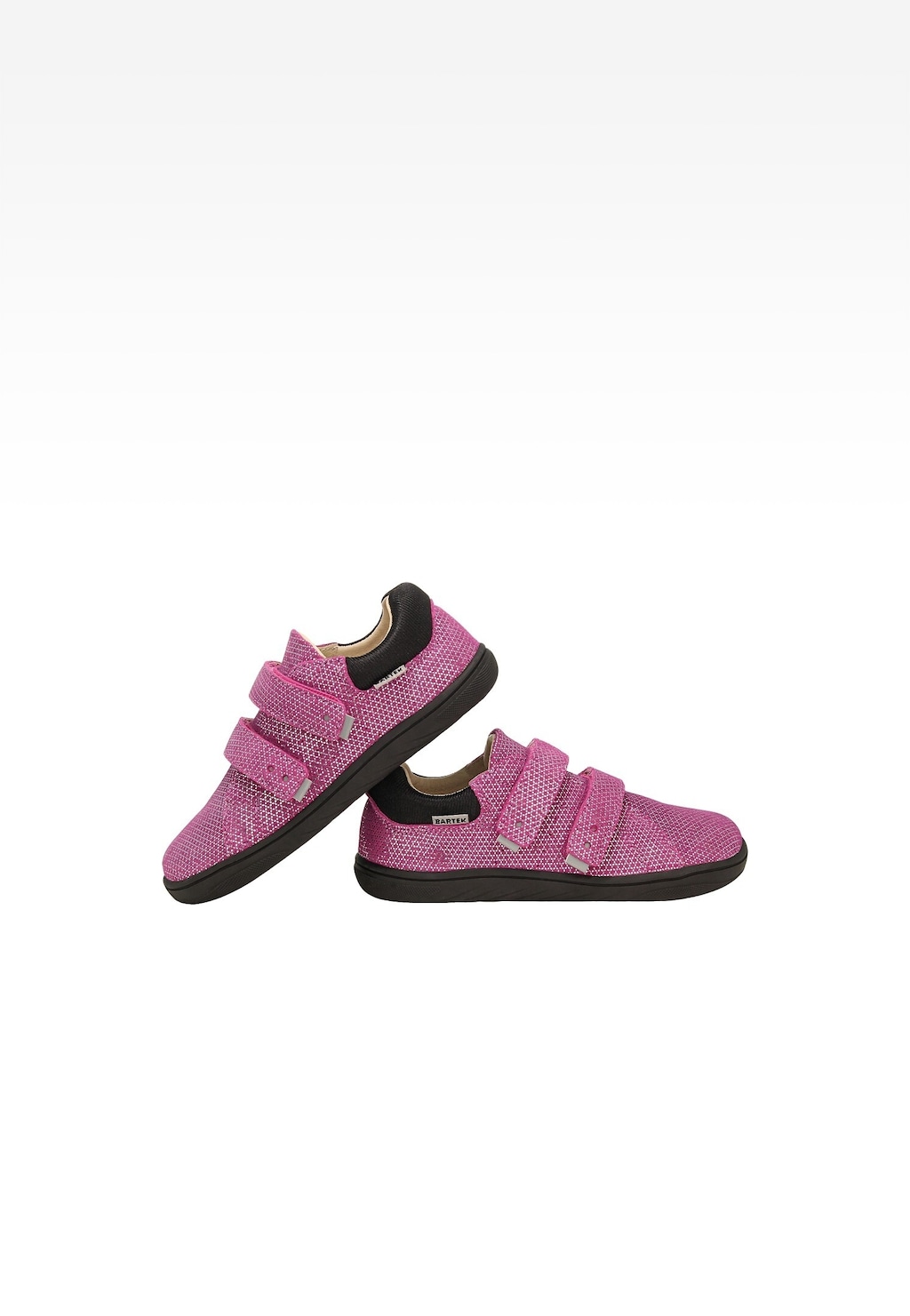 Ružové poltopánky barefoot s ligotavým vzorom BARTEK 83005-65 Widok 7