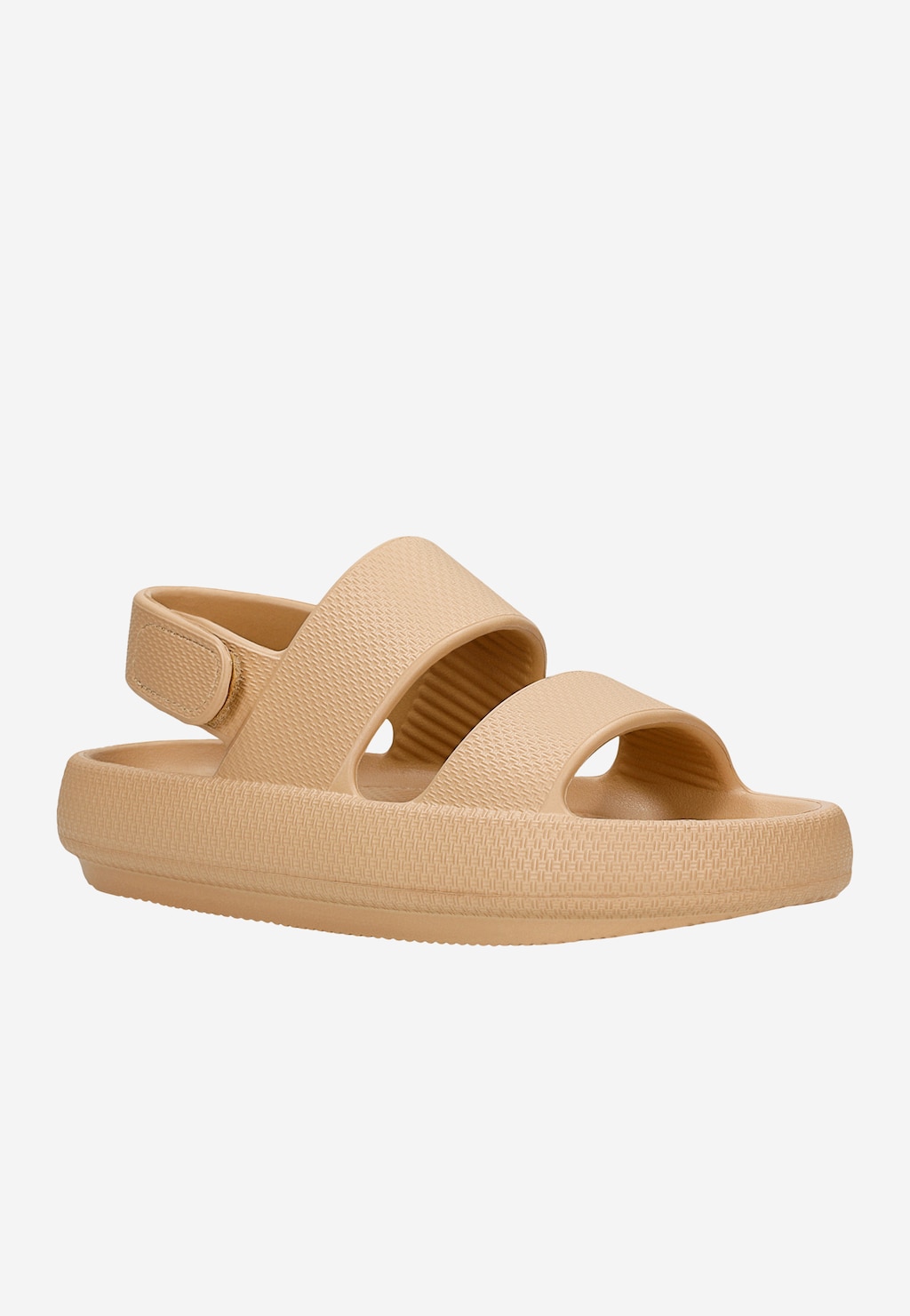 RELAKS lekkie beżowe sandały damskie z pianki EVA R74031-14 Widok 2