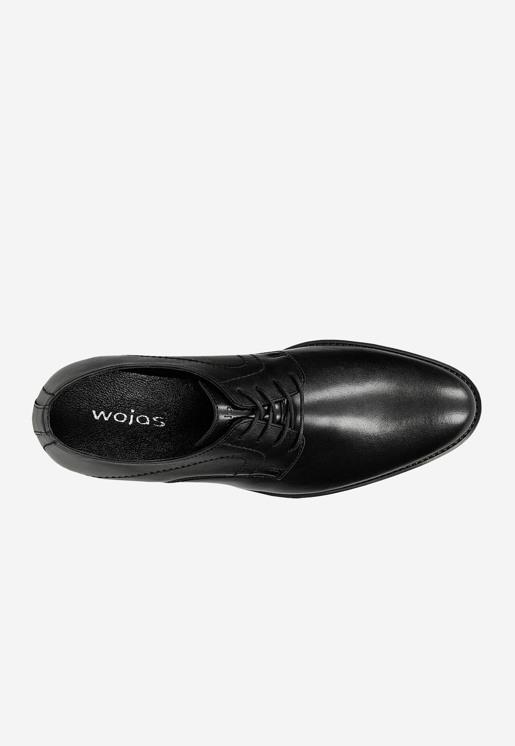 Černé elegantní polobotky pro muže z lícové kůže 10237-51 Widok 5