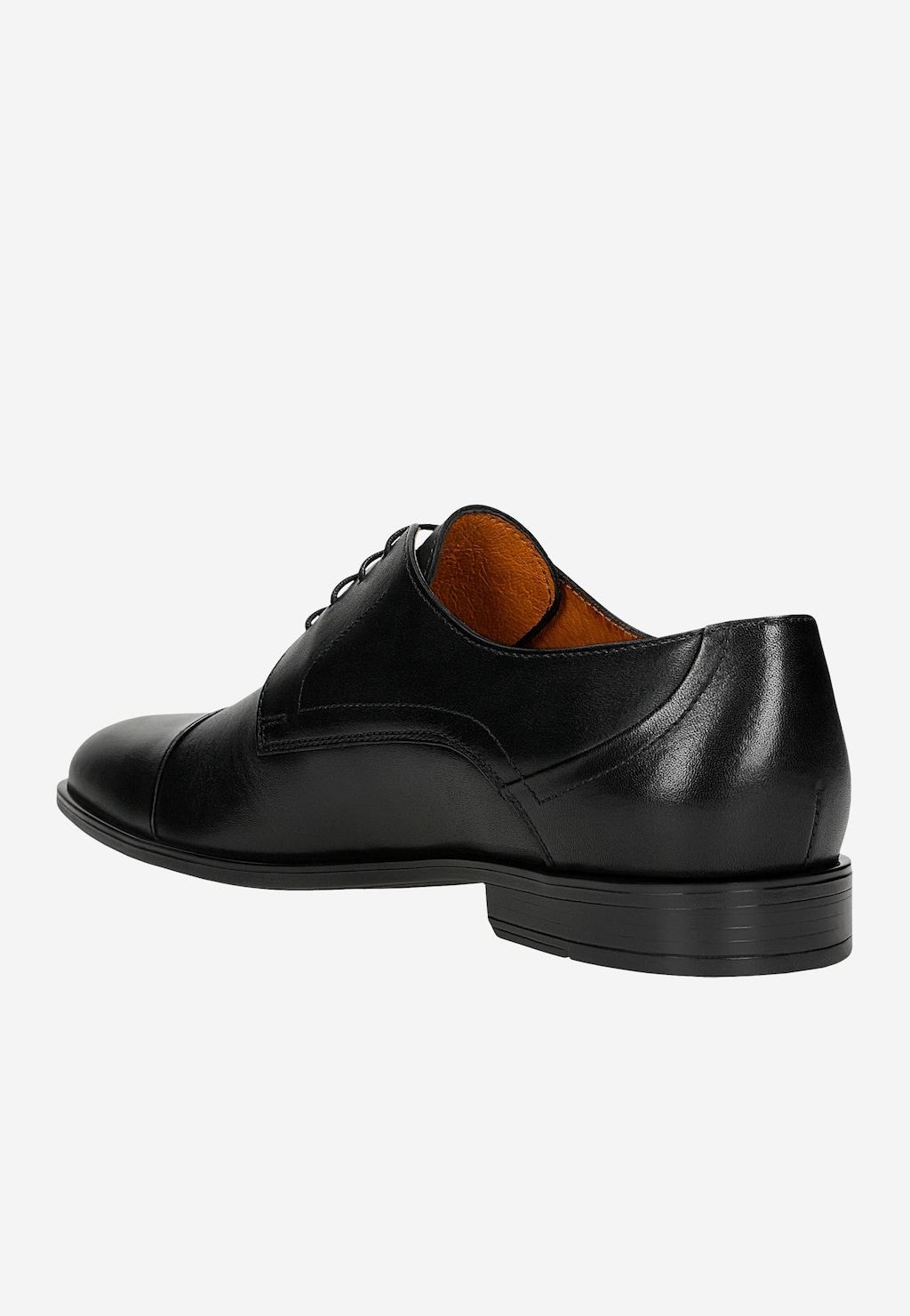 Černé elegantní polobotky pánské z lícové kůže 10244-51 Widok 4