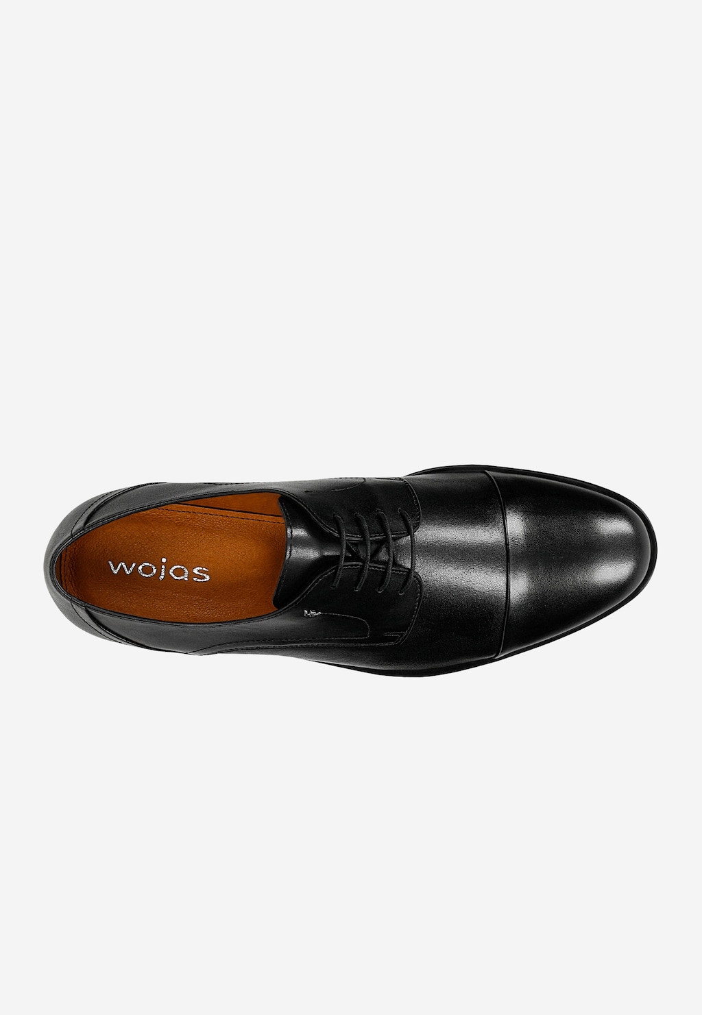 Černé elegantní polobotky pánské z lícové kůže 10244-51 Widok 5