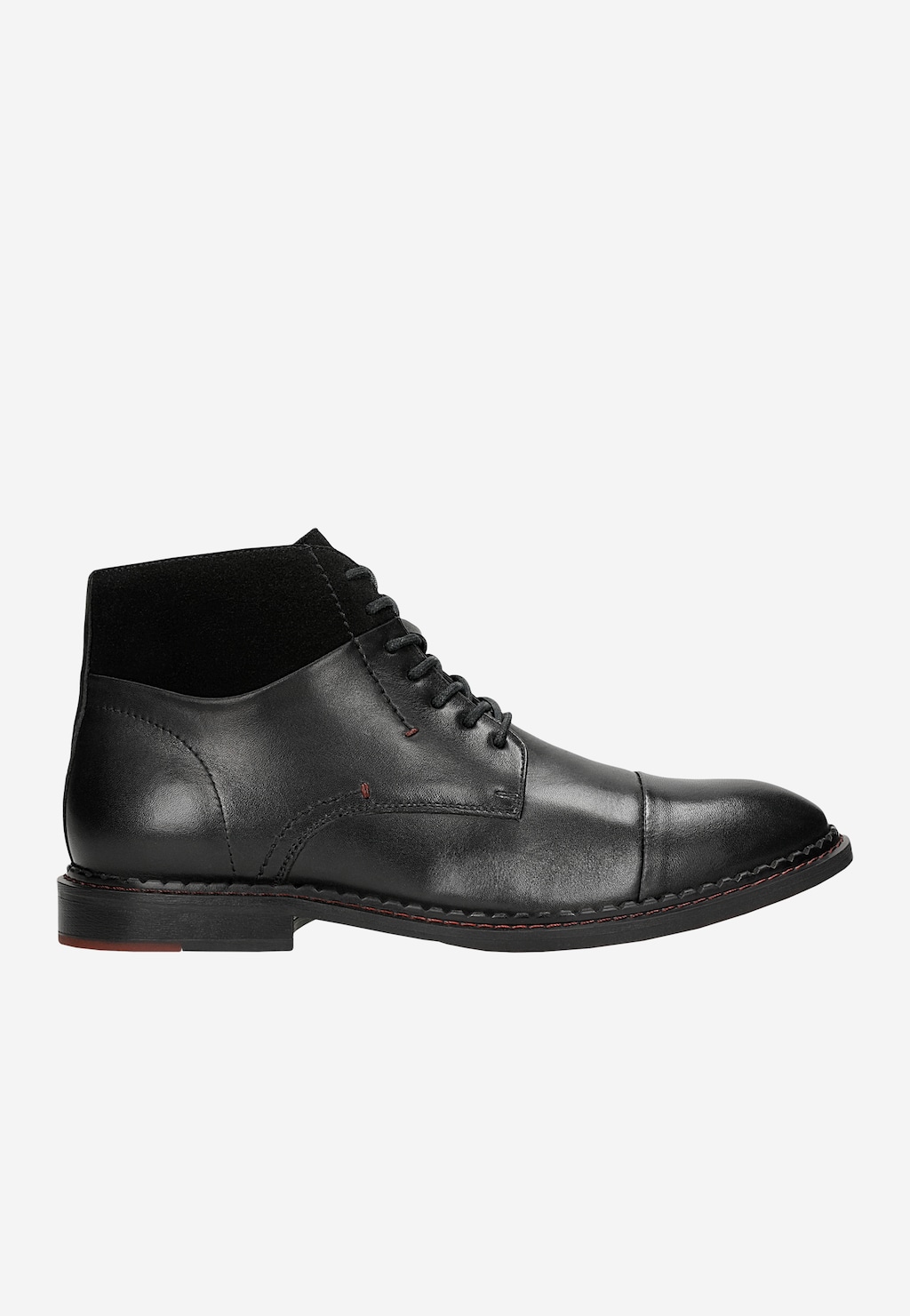 Čierne pánske topánky s pohodlným zapínaním na zips 24103-71 Widok 2