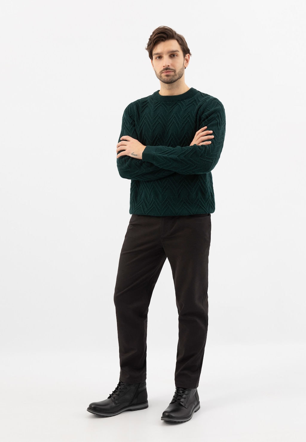 Černé pánské workery s izolační vrstvou 24105-51 Widok 9