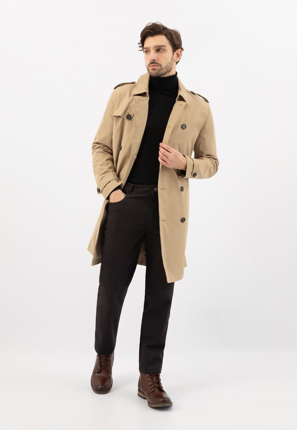 Hnědé pánské zateplené workery na zimu 24105-52 Widok 8