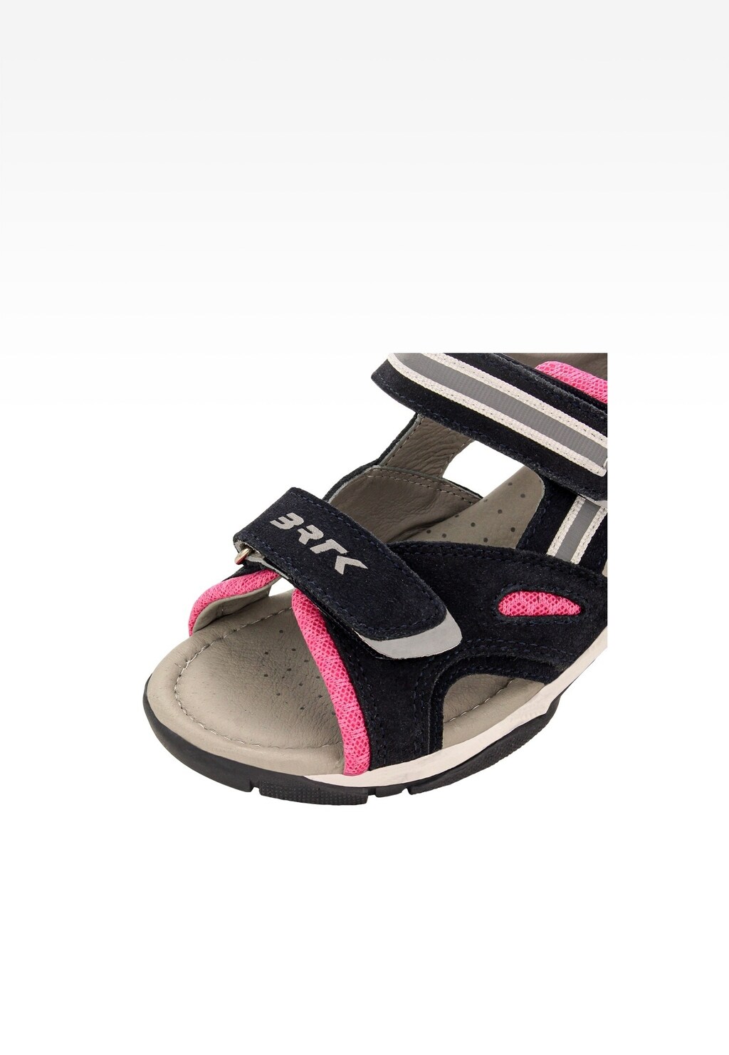 Tmavomodro-ružové sandále BARTEK 84414-65 so suchým zipsom Widok 9