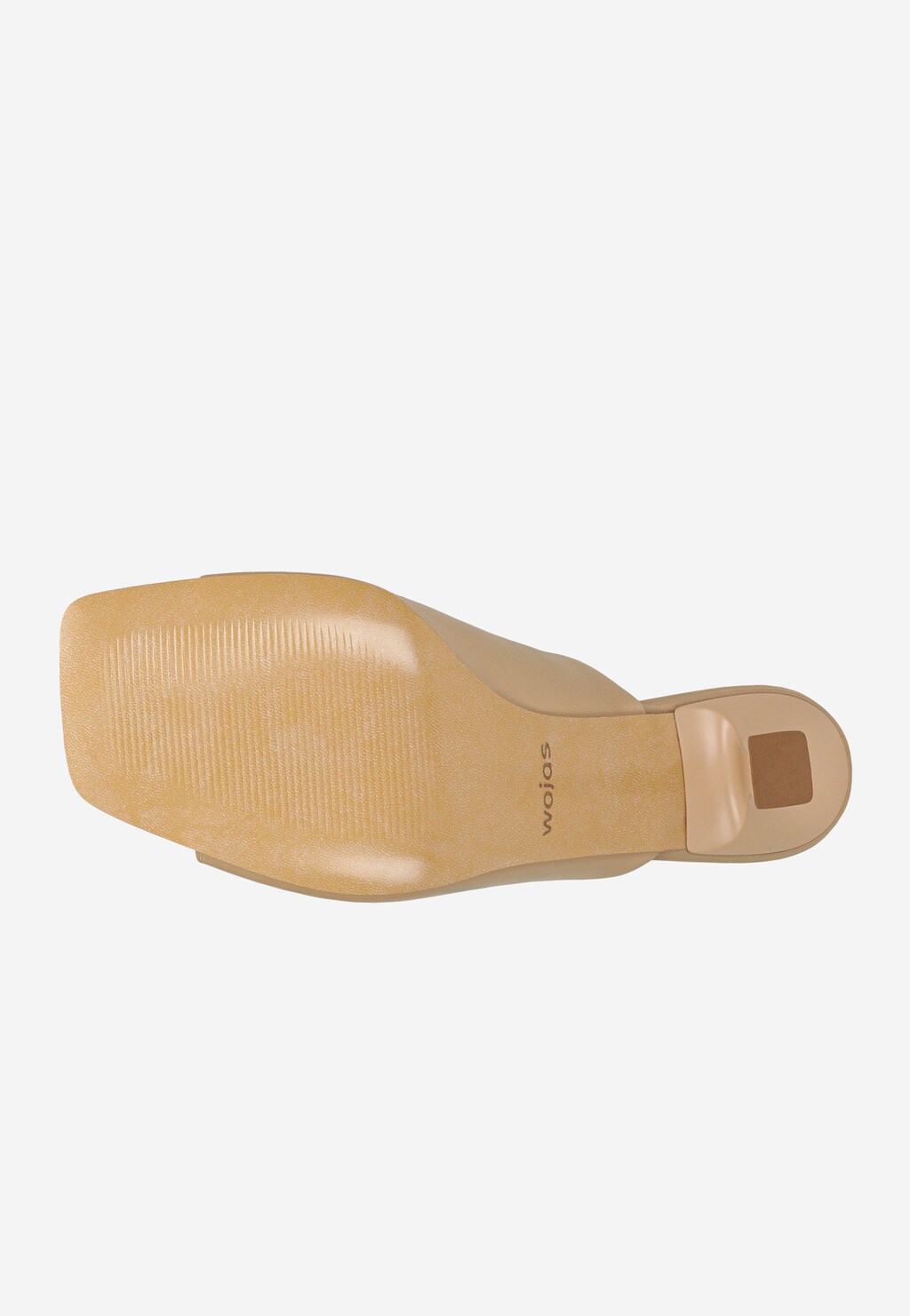 Papuci bej din piele, cu toc 74120-54 Widok 6